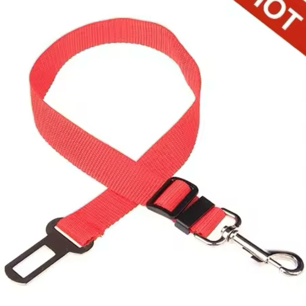 Adjustable Pet Car Seat Belt – Safety Harness Leash for Dogs & Cats